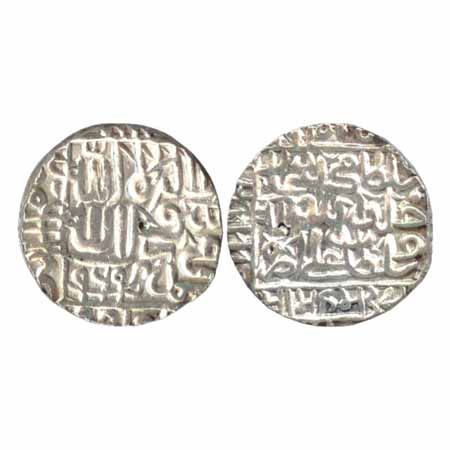 Suris - Muhammad Adil Shah (1552-1556 AD), Silver Rupee, mintless type, AH 964, unpublishe