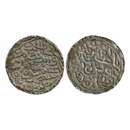 Ghiyat al-Din Azam, Silver Tanka, (1389-1410 AD), Hadrat Firuzabad Mint, (G&G B242). Obv: 