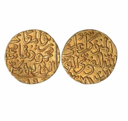 Mahmud Shah, Gold Tanka, 11.02g, (1482-1518 AD), AH 895, (G&G BH120). About Extremely Fine
