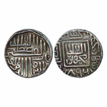 Nasir Al din Mahmud Shah I (1458/9-1511AD) Silver Tanka, Muhammadabad Mint, AH 896 (G&G 11