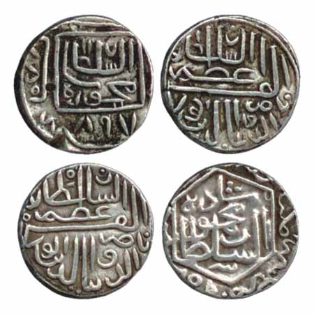 Nasir Al din Mahmud Shah (1458/9-1511AD), Silver Half Tanka (2), Muhammadabad Mint, AH 897