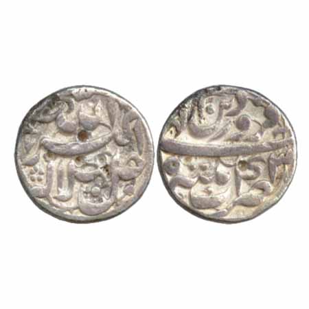 Akbar, Silver ½ Rupee, Patna Mint, Farwardin 43, (KM 66.4). Very Fine, Rare.