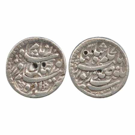 Jahangir with Noor Jahan, Silver Rupee, Agra Mint, AH 1036/RY 22, (KM 168.1). Very Fine, R