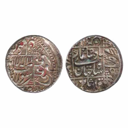 Shah Jahan, Silver Rupee, Surat Mint, RY 9 (KM 235.23). Very Fine, Scarce.