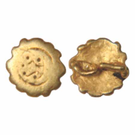 Uninscribed Gold Seal from Gujarat-Saurashtra region, Kshatrapa-Gupta period (c. 3rd-4th c