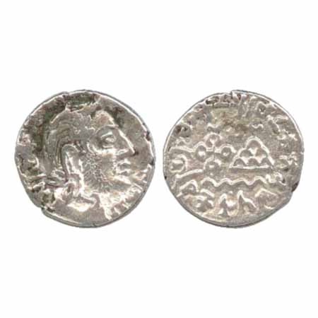 Satavahanas, Gotamiputa Siri Yajna Satakani (c. 200-250AD), Silver Portrait Coin, 2.0g. Ob