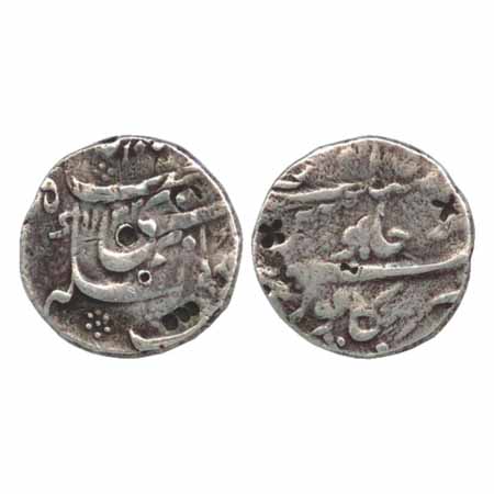 Muhammad Shah (1719-1748), Silver Rupee, Bankapur Mint, AH1132, 11.36g. Obv: Sikka Mubarak
