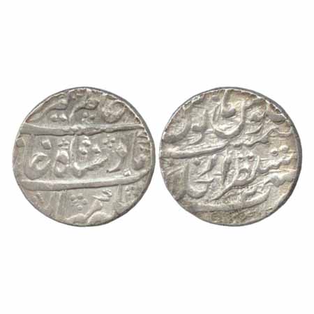 Alamgir II, Silver Rupee, Mustaqir-ul-Khilafat Akbarabad Mint, RY 2 (KM 460.2). Very Fine 
