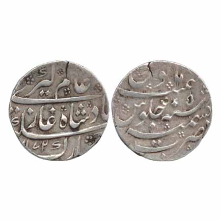 Alamgir II, Silver Rupee, Kashmir Mint, AH 1172/RY 5 (KM 460.11). Flan crack Very Fine, Ra