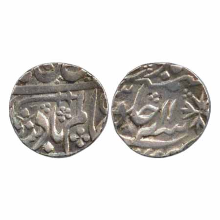 Shah Alam II, Local Governor Mirza Najaf Khan, Silver Rupee, Kora Mint RY 11, (KM 651). Ve