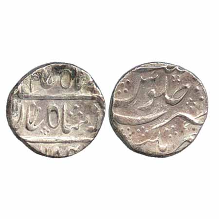 Nawabs of Kurnool, Munawwar Khan (1762-1792), Silver Rupee, in the name of Shah Alam II, A