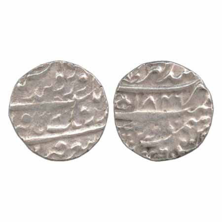 Sikh Empire, Silver Rupee, Anandgarh Mint, Gobind Shahi couplet, VS 1846, (KM 30). Very Fi