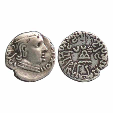 Western Kshatrapas, Satyadaman (202AD), as Kshatrapa, SE12X, Jha & Rajgor K 'A', no. 364, 