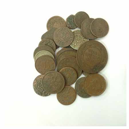 Copper and Nickel Coins (24), various states and colonial issues with various types, dates
