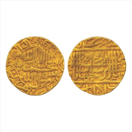 Shah Jahan (1628-1658 AD), Gold Mohur, Akbarabad Mint, AH 1041/RY 4, (not listed in KM), 1