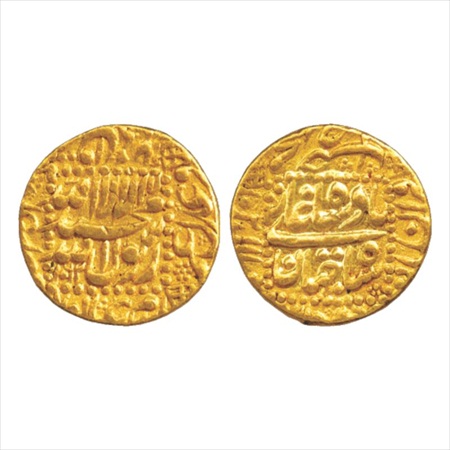 Shah Jahan (1628-1658 AD), Gold Mohur, Burhanpur (partly visible) Mint, AH 1062, 10.94g. C