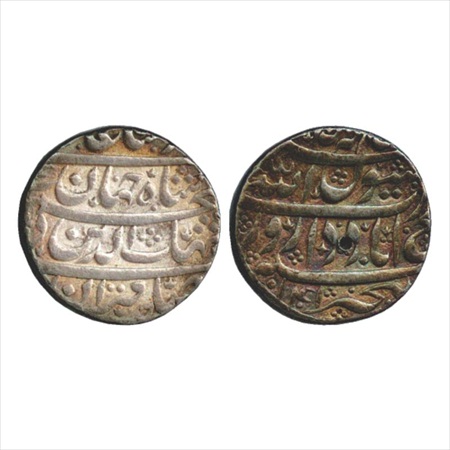Shah Jahan (1628-1658 AD), Silver Rupee, Fathabad Dharur Mint, AH 1041, (KM 222.17). Very 