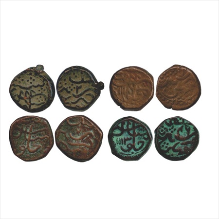 Aurangzeb (1658-1707 AD), Copper Paisa (4), Machhalipattan Bandar Mint, RY 2, AH 1118/50, 
