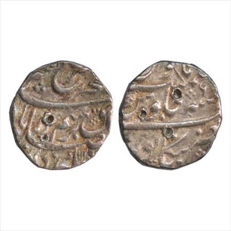 Farrukhsiyar (1713-1719 AD), Silver Rupee, Bankapur Mint, AH 1129/RY 6, (KM 377.16). Very 