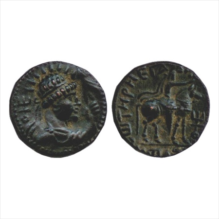 Kushans – Wima Takto 'Soter Megas' (c. 80-110AD), Copper tetradrachm, 'Begram'-type, MAC29