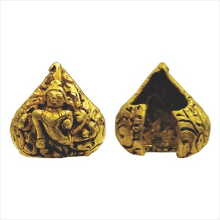 Gujarat/Malwa region, 5.76g, Gold head-ornament or Mukuta for a small icon, c. 4th-5th cen
