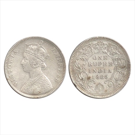 Victoria Empress, Silver Rupee, 1885, Bombay Mint, A3/IV/'B' raised, (unlisted in Pridmore