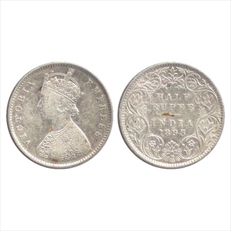 Victoria Empress, Silver ½ Rupee, 1893, Bombay Mint, A/I/'B' incused, (PR 303). Very Fine,