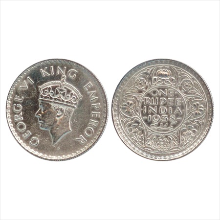 George VI, Silver Rupee, 1938, Bombay Mint, dot, (PR 234). Extremely Fine, Rare.