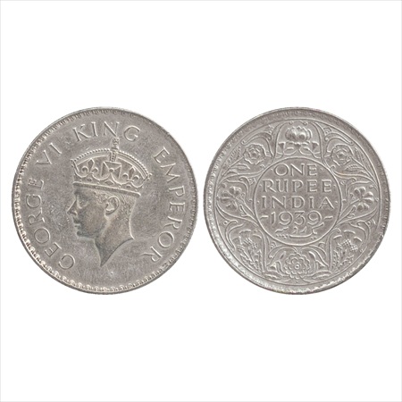 George VI, Silver Rupee, 1939, Bombay Mint, dot, (PR 235). About Extremely Fine, Extremely