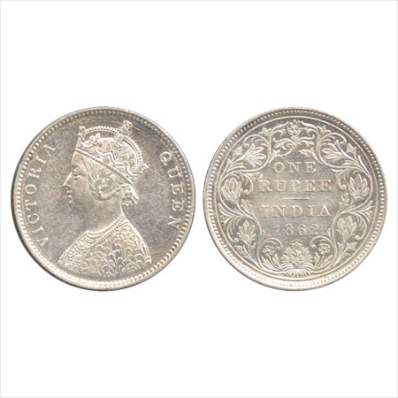Victoria Queen, Silver Rupee, 1862, Bombay Mint, A/II/0/6, (PR 86). Extremely Fine.