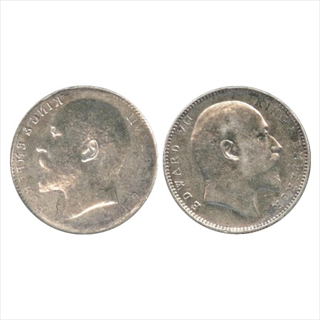 Edward VII, Silver Rupee. Obverse Brockage (Lakhi). Extremely Fine, Rare.