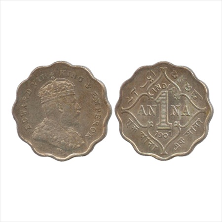Edward VII, Cupro-Nickel, 1 Anna, 1907, Bombay Mint, 'B' incused, (PR 926), Few heavy bag 