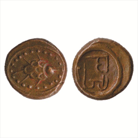 Nawabs of Arcot, (1670-1740 AD), Anonymous Heavy Kasu, (Mitchiner: Tamilnadu-Kerala no. 10