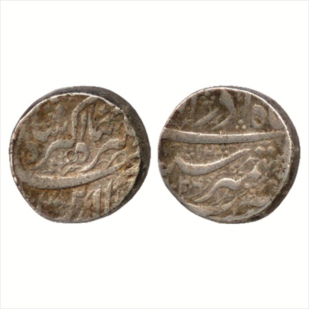 Jahangir (1605-1627 AD), Silver Rupee, Kashmir Mint, AH 1026/RY 12, Azar, (KM 145.10). Ver