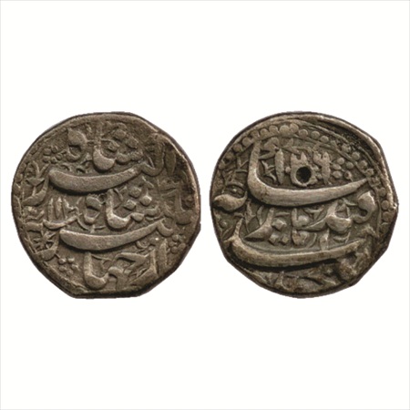 Jahangir (1605-1627 AD), Silver Rupee, Qandhar Mint, AH 1026/RY 11, (KM 142.2). Very Fine,