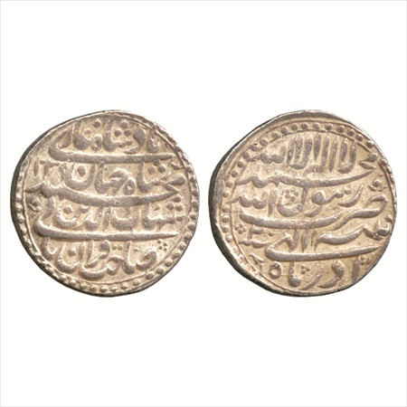 Shah Jahan (1628-1658 AD), Silver Rupee, Patna Mint, AH 1039/RY 2, Azar, (KM 224.16). Broa