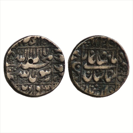 Shah Jahan (1628-1658 AD), Silver Rupee, Pattan Deo Mint, AH 1047, (KM 235.21). Very Fine,