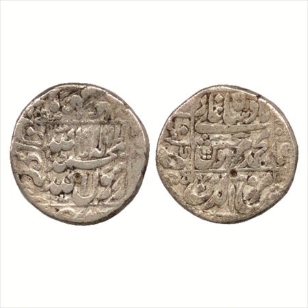 Murad Bakhsh (1658 AD), Silver Rupee, Khambayat Mint, (KM A272.2). About Very Fine, Rare.