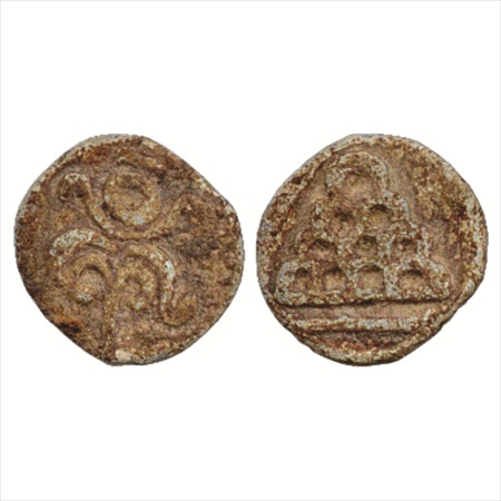 Lesser Satavahanas of Banawasi region, Central Karnataka, Uninscribed fractional Lead unit