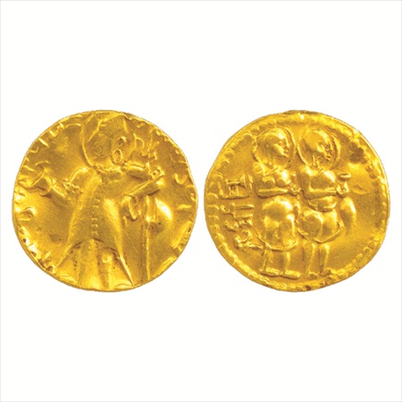 Post Gupta-Coinage of East Bengal (Samatata) region, (c. 4th-5th Century AD), Gold Dinar, 