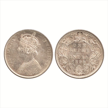 Victoria Empress, Silver Rupee, 1898, Bombay Mint, C2/I(ii)/'B' incused, (PR 184). Extreme