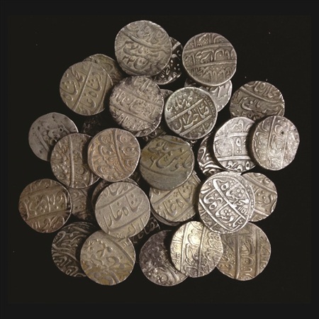 Muhammad Shah, Silver Rupee (36). Various mints, types and dates. (36 Coins)