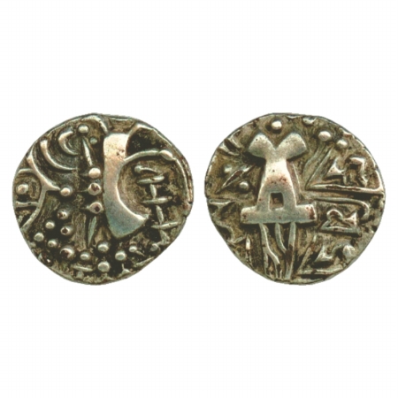Kashmir-Karkota Dynasty of the Post-Gupta period, Base Gold Staters of King Vigraha, (c. 6