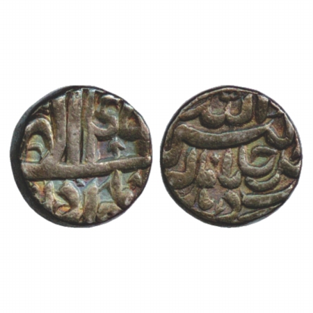 Akbar (1556-1605 AD), Silver Rupee, Delhi Mint, Azar 49, (KM 93.8). Very Fine+, Scarce.