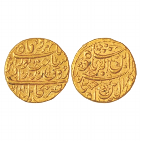 Jahangir (1605-1628 AD), Gold Mohur of 'Sakhat Noorani' type, Kabul Mint, AH(10)16, 10.89g