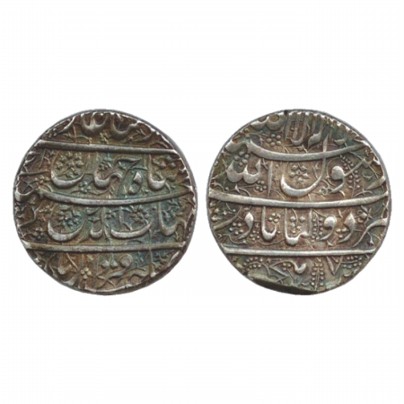 Shah Jahan (1628-1658 AD), Silver Rupee, Daultabad Mint, RY Ahd, (KM 222.6). Nice Toned, E