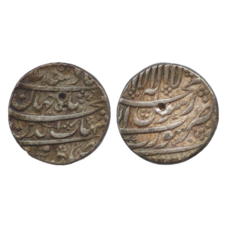 Shah Jahan (1628-1658 AD), Silver ½ Rupee, Surat Mint, AH 1038, (KM 213.2). Very Fine, Sca