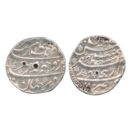 Aurangzeb (1658-1707 AD), Silver Rupee, Dar uz-Zafar Bijapur Mint, RY 31, (KM 300.23). Bro