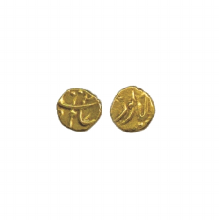 Shah Alam Bahadur (1707-1712 AD), Gold Fanam, Balapur Mint, ND, (Herrli 8.01.05), 0.36g. O