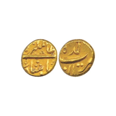 Alamgir II (1754-1759 AD), Gold Pagoda, 3.23g. Imtiyazgarh Mint, (KM 468.1). About Extreme